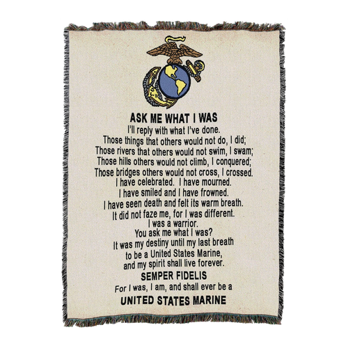 Ask Me What I Was Blanket