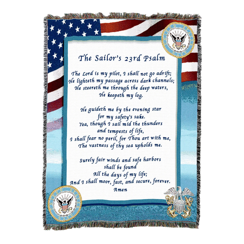 The Sailor’s 23rd Psalm Blanket
