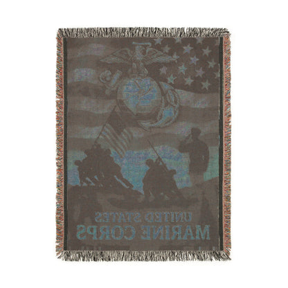 Marine Corps Woven Blanket